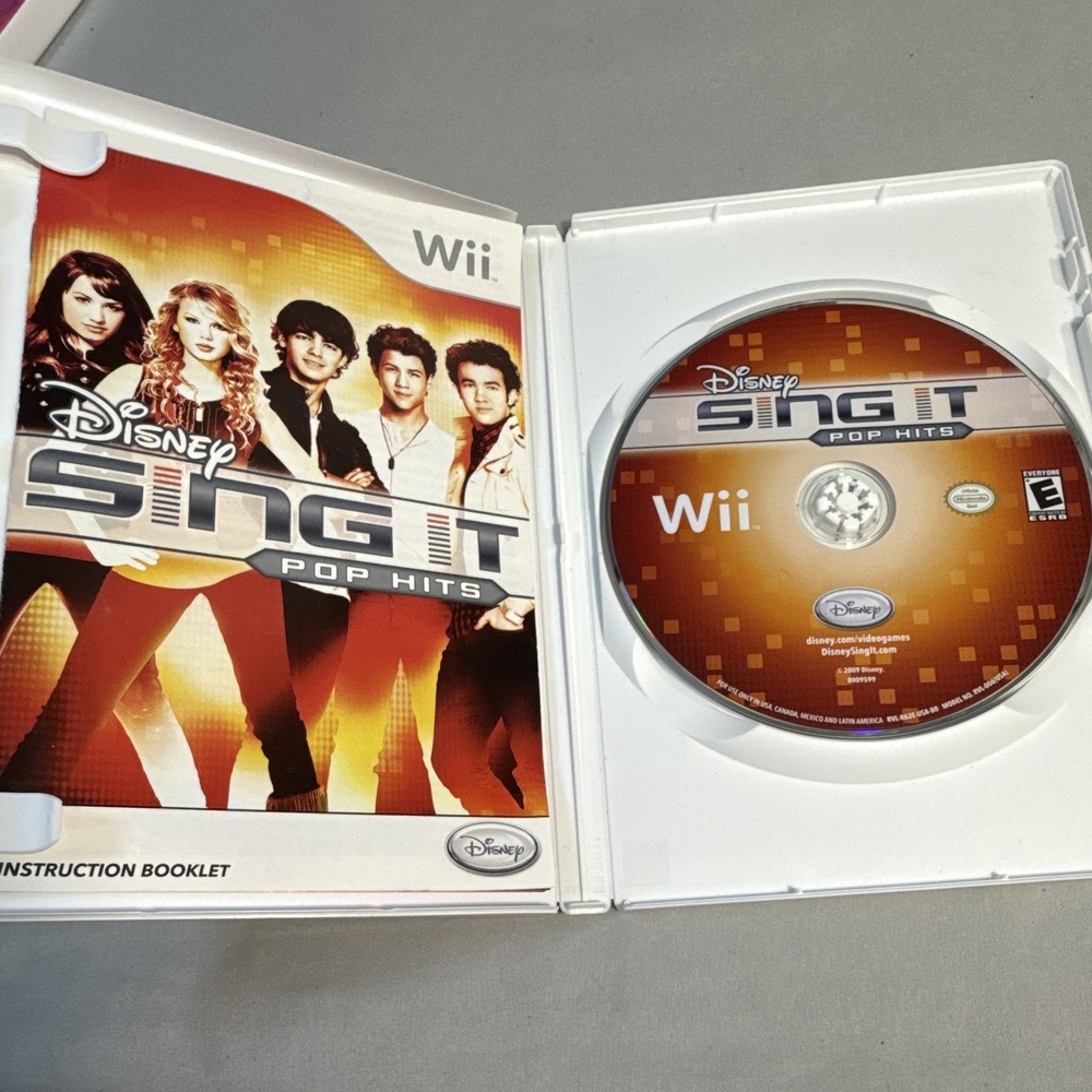 Disney Sing It: Pop Hits (2009) Nintendo Wii E Music Karaoke Manual NTSC-U/C - Picture 3 of 4